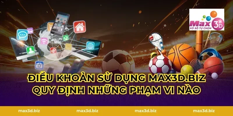 Điều khoản sử dụng max3d.tech quy định những phạm vi nào