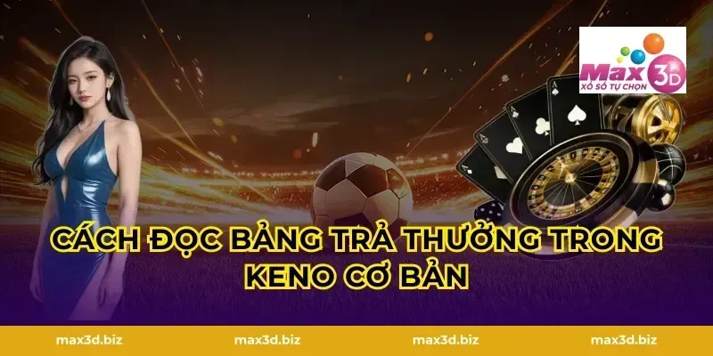 Cách đọc bảng trả thưởng trong keno cơ bản